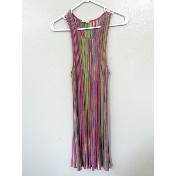 Daily Practice by Anthropologie Ribbed Sweater Mini Dress NWOT Size Medium Pink - Picture 4 of 11